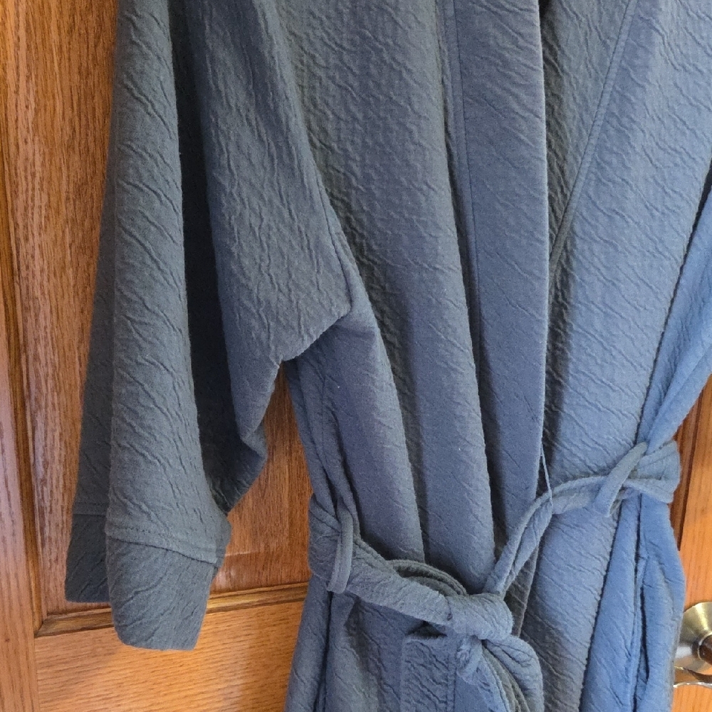 Sonoma Navy Textured Robe - Picture 3 of 9